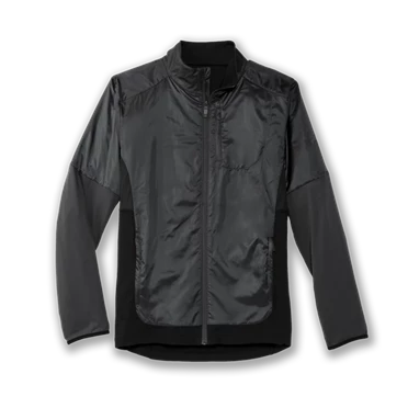 Chaqueta Running Brooks Fusion Hybrid Hombre Negras | 28574GHWX