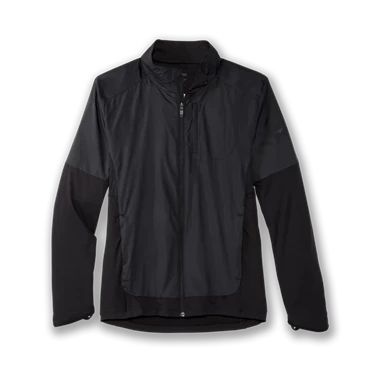 Chaqueta Running Brooks Fusion Hybrid Hombre Negras | 38920NZJS