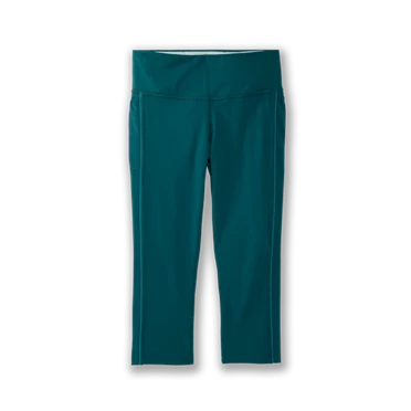 Pantalones Running Brooks Greenlight Capri Mujer Gris | 93867ZYAD